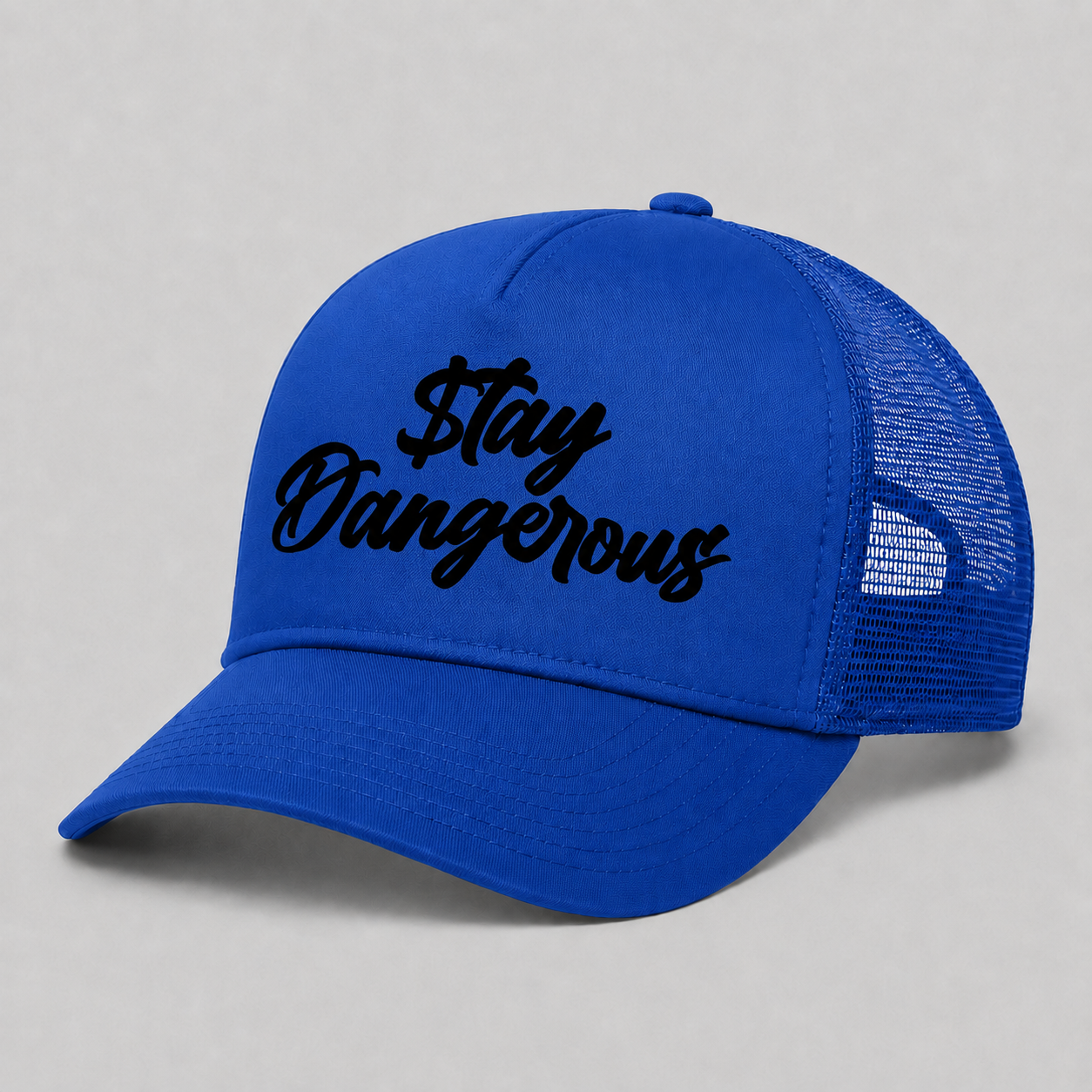 $tay Dangerous Classic Logo Trucker Hat - Black Logo