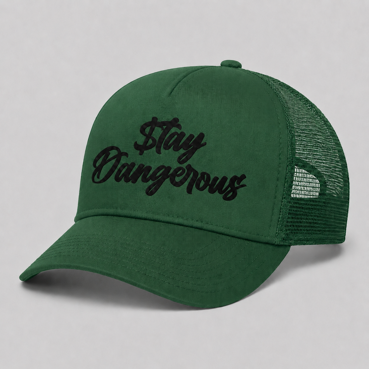 $tay Dangerous Classic Logo Trucker Hat - Black Logo