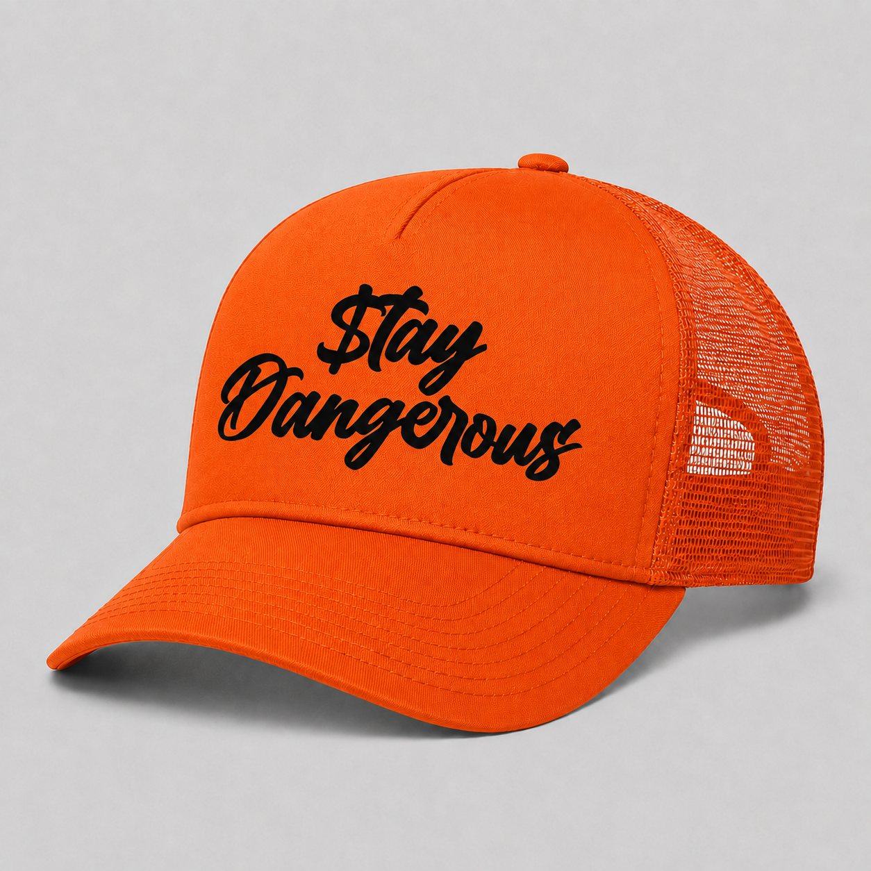 $tay Dangerous Classic Logo Trucker Hat - Black Logo