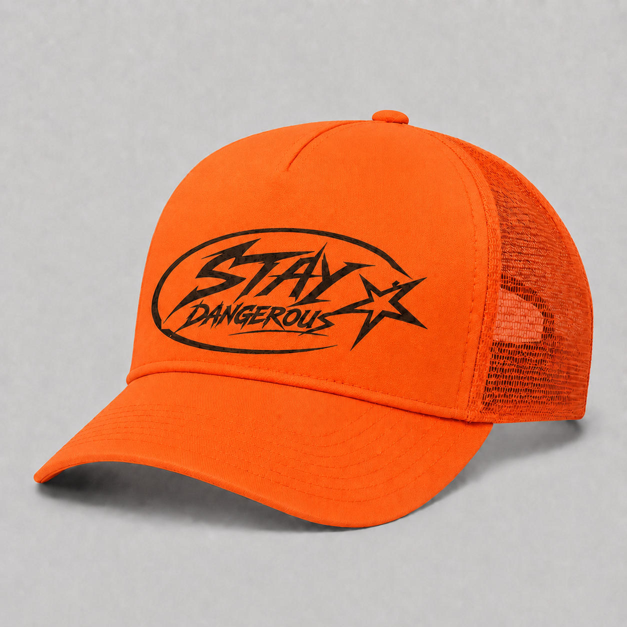 The Stay Dangerous Classic Trucker Hat - Black Logo