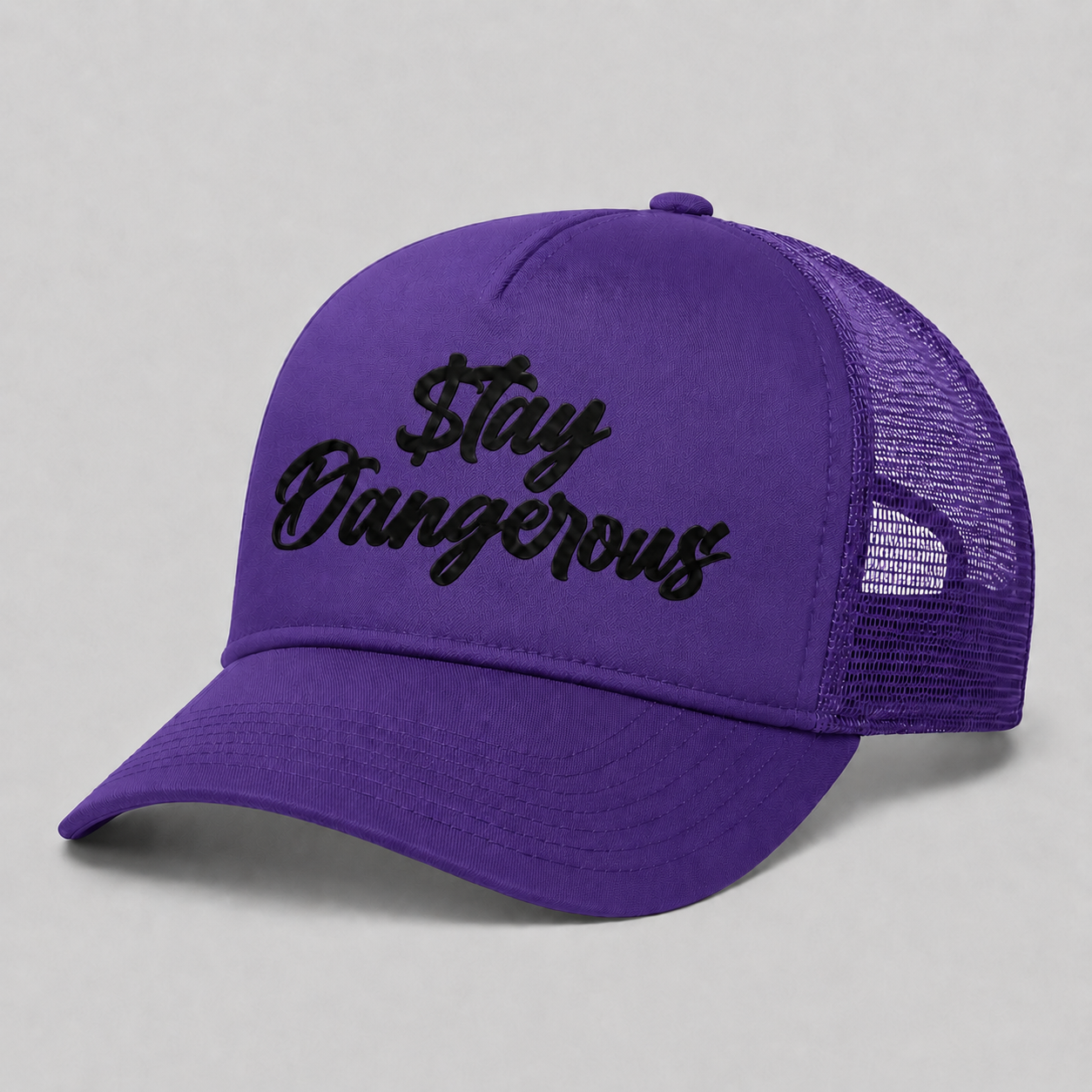 $tay Dangerous Classic Logo Trucker Hat - Black Logo
