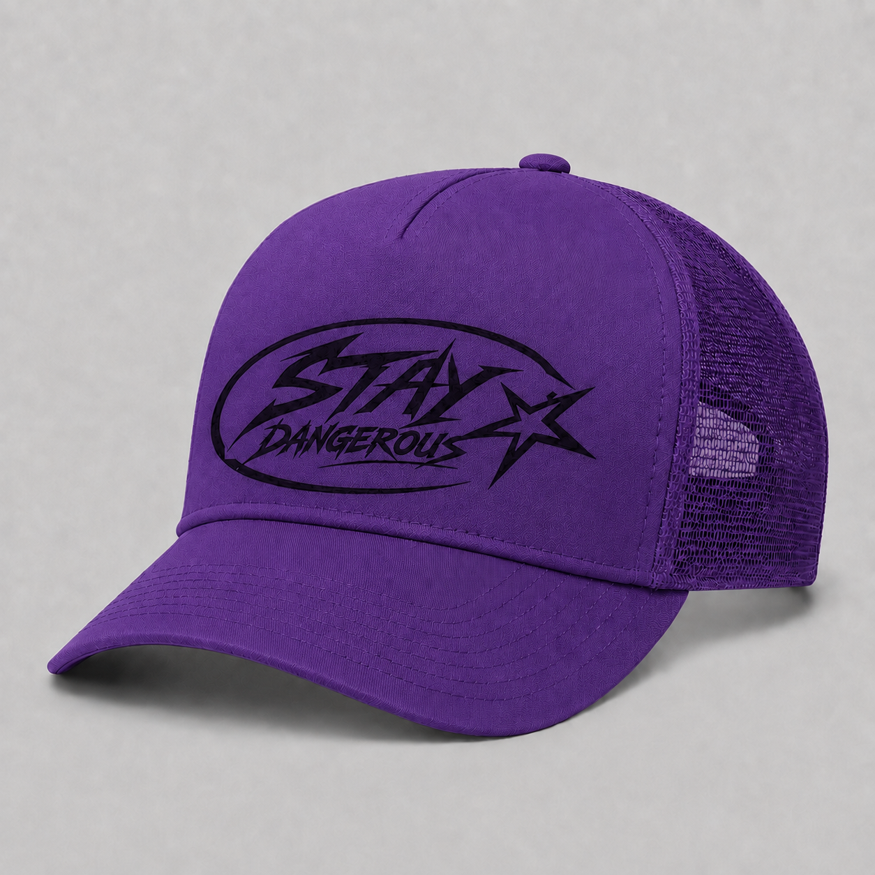 The Stay Dangerous Classic Trucker Hat - Black Logo