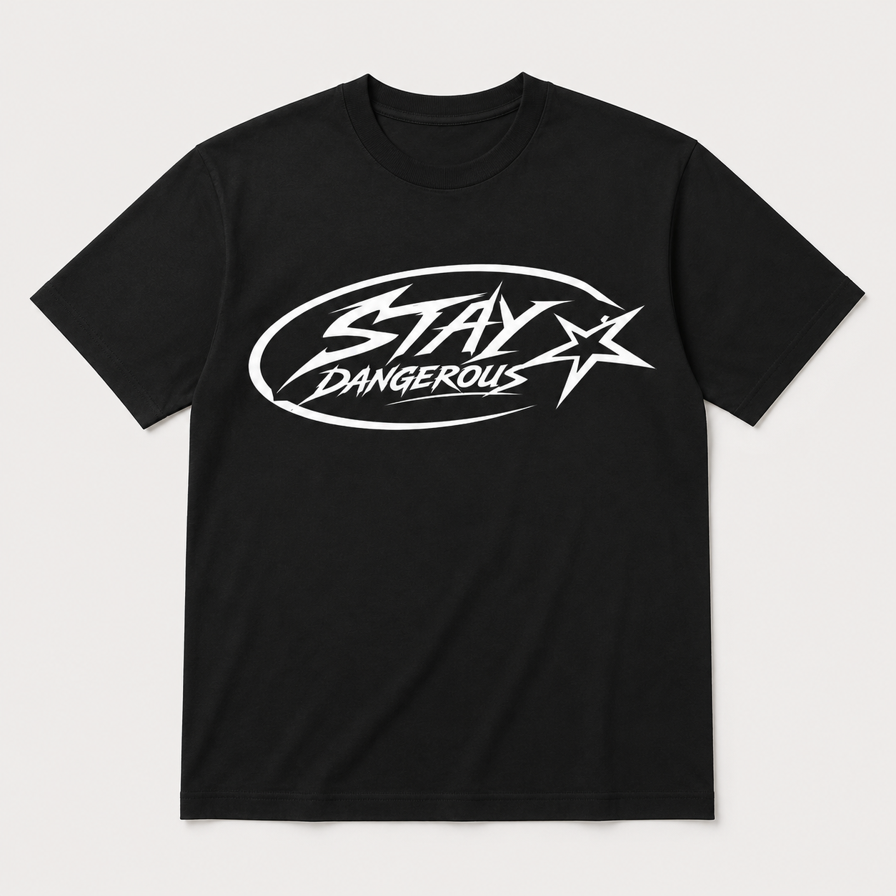 Stay Dangerous Classic Logo T-Shirt - White Logo
