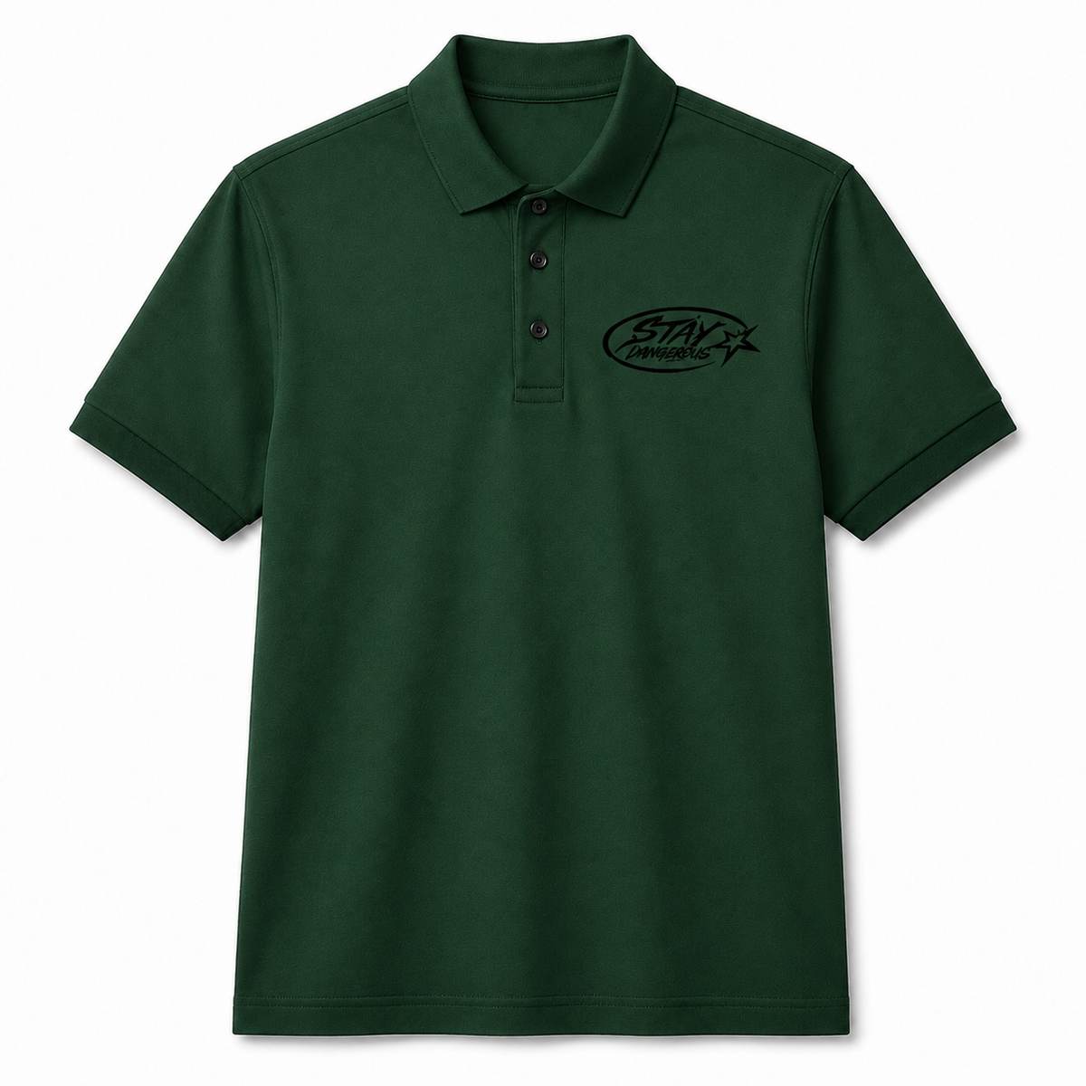 The Stay Dangerous Classic Polo - Black Logo