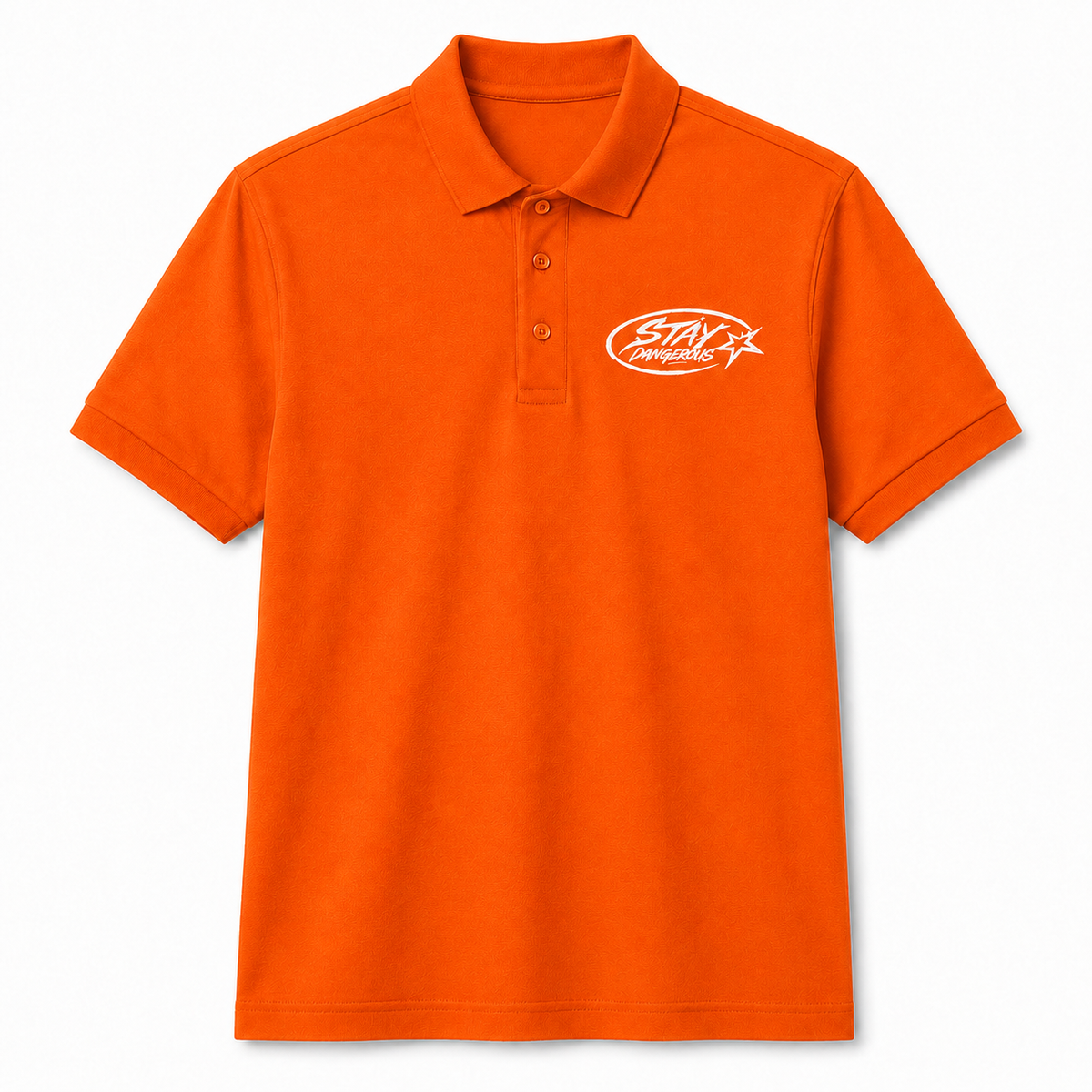 The Stay Dangerous Classic Polo - White Logo