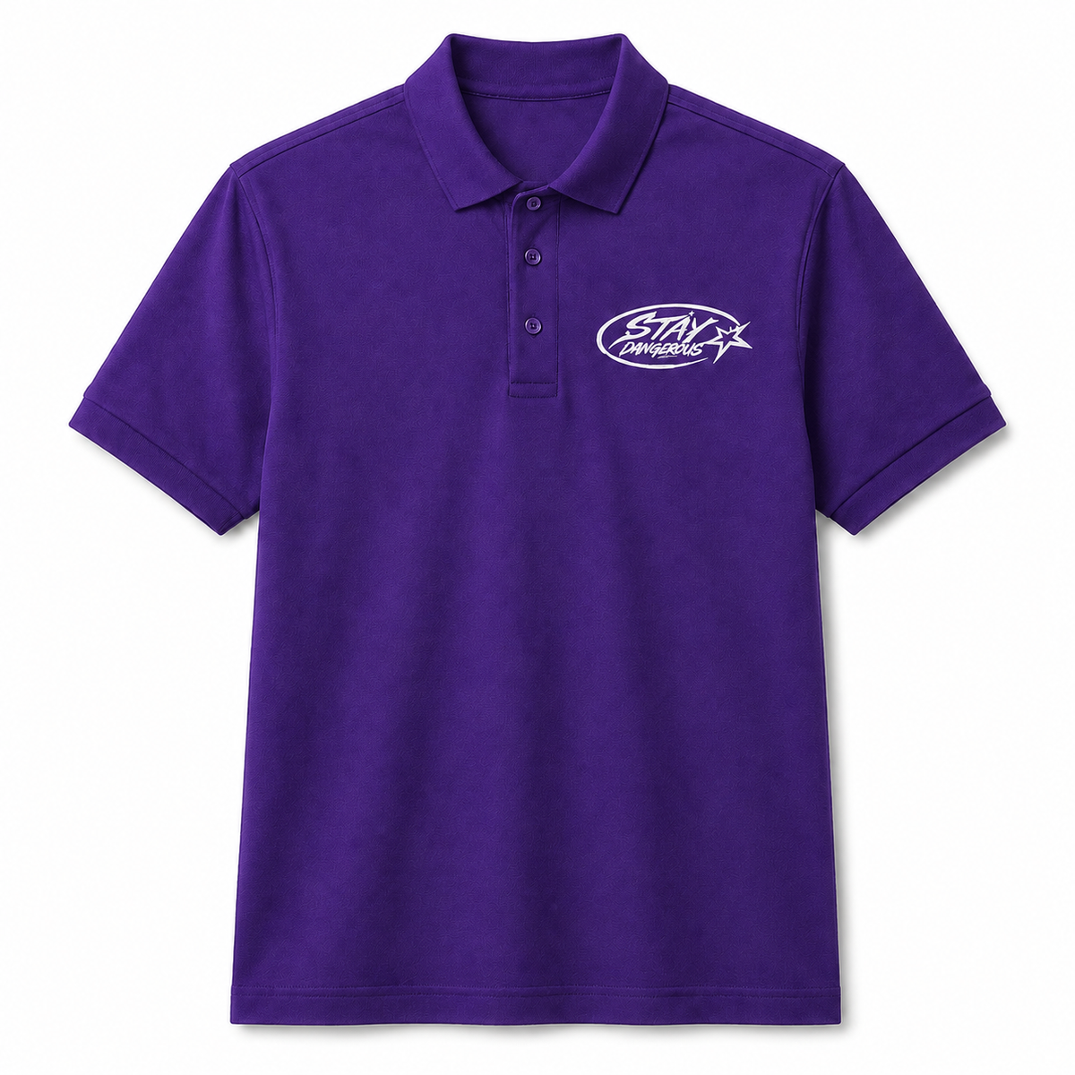 The Stay Dangerous Classic Polo - White Logo