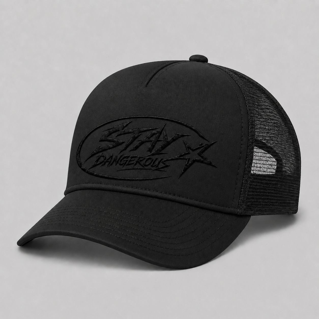 The Stay Dangerous Classic Trucker Hat - Black Logo