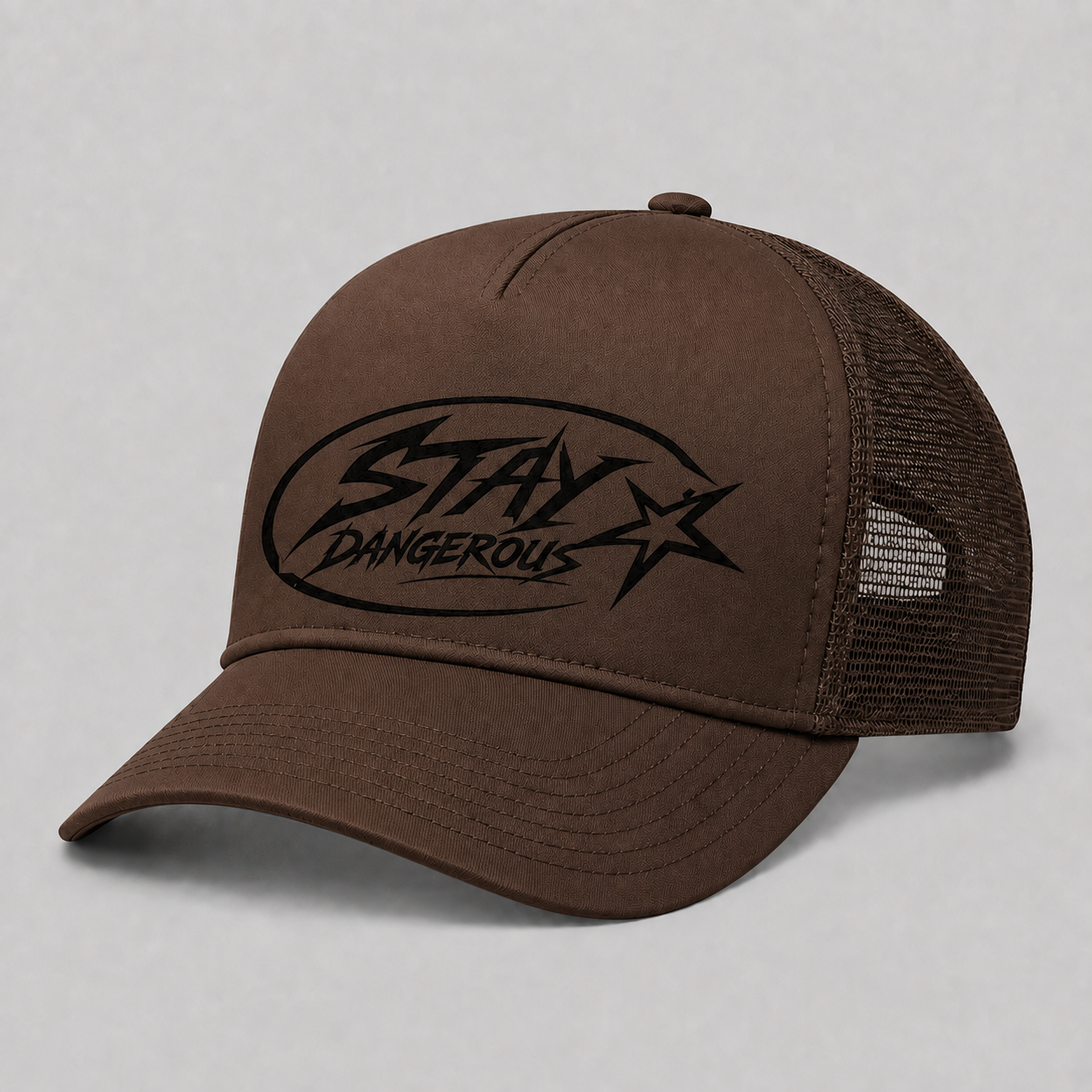 The Stay Dangerous Classic Trucker Hat - Black Logo