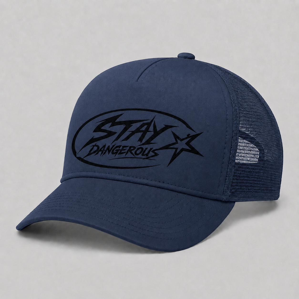 The Stay Dangerous Classic Trucker Hat - Black Logo