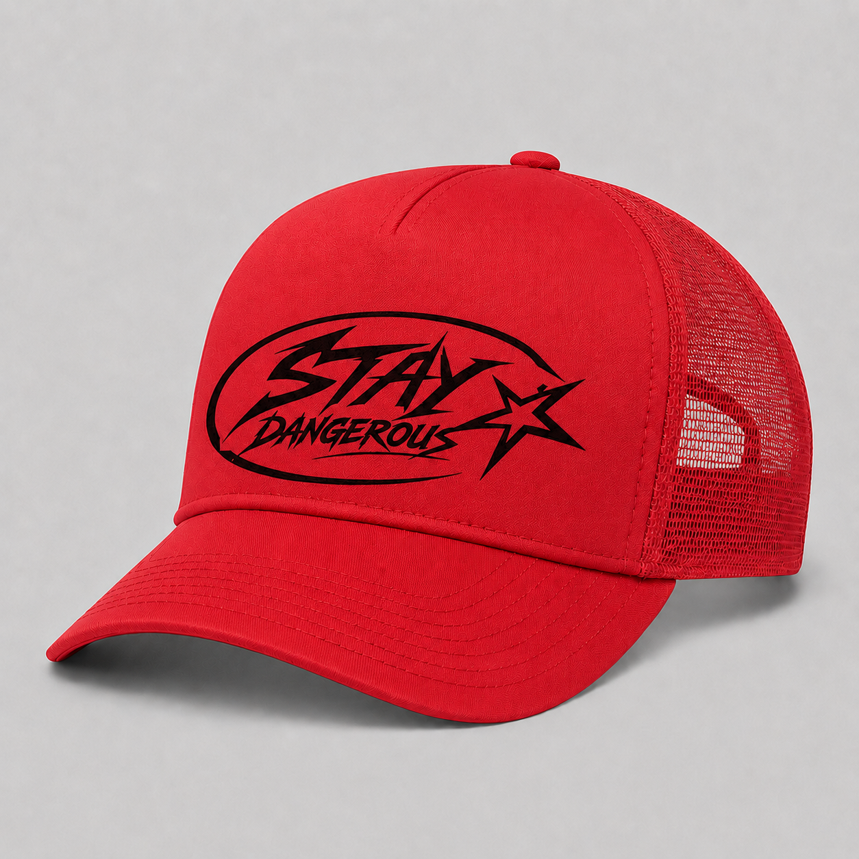 The Stay Dangerous Classic Trucker Hat - Black Logo