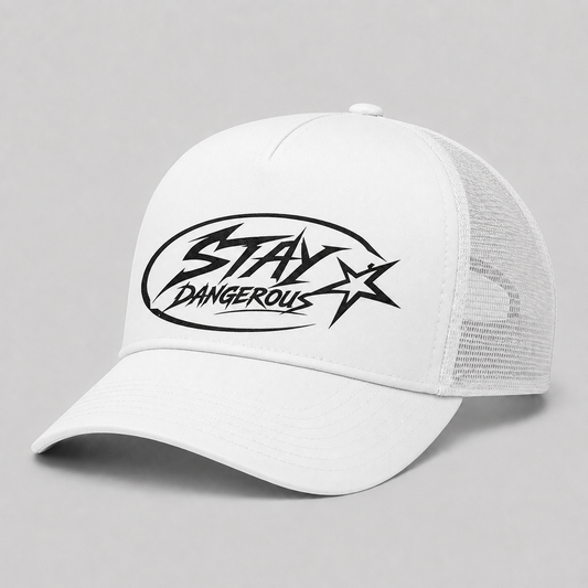 The Stay Dangerous Classic Trucker Hat - Black Logo