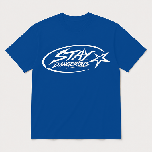 Stay Dangerous Classic Logo T-Shirt - White Logo