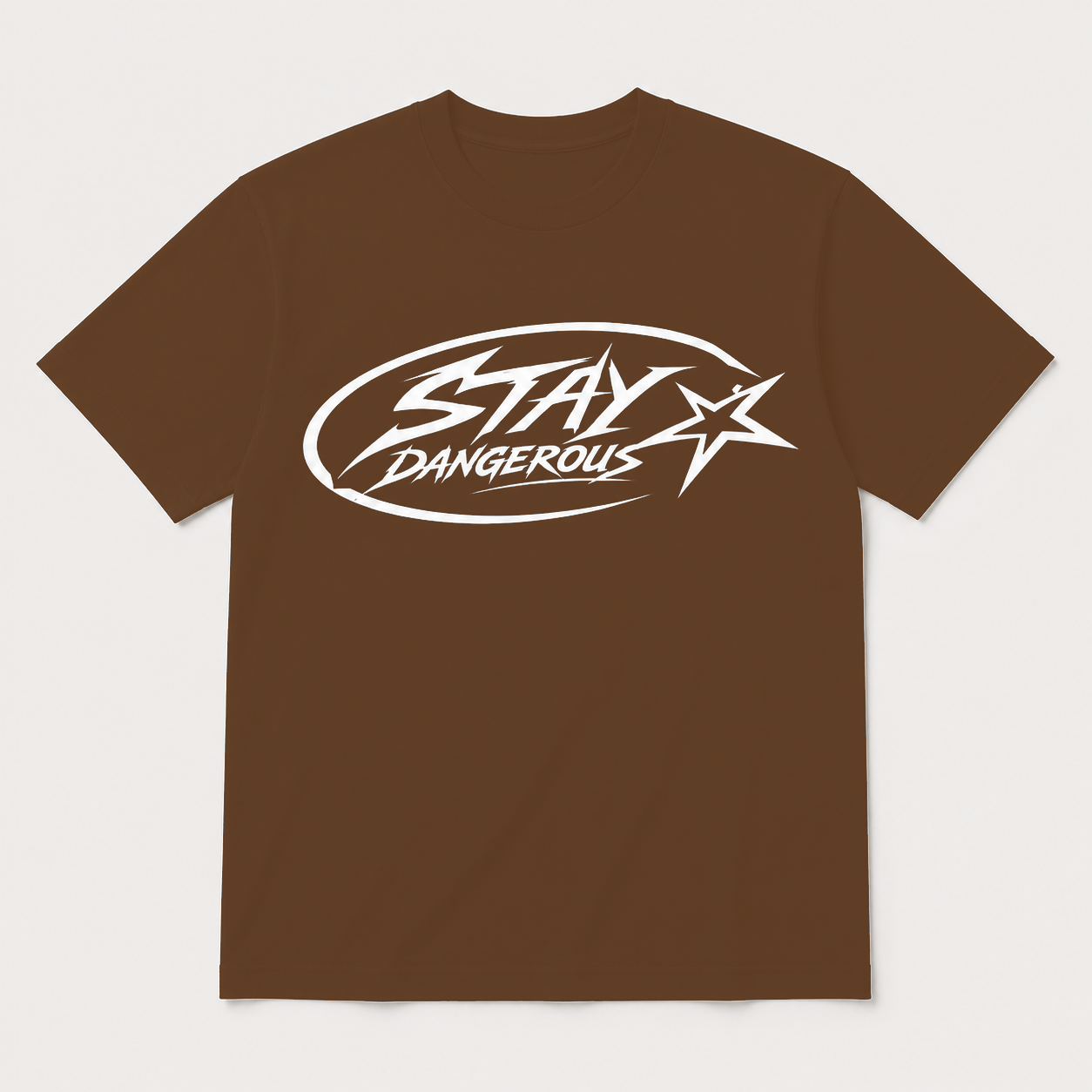 Stay Dangerous Classic Logo T-Shirt - White Logo