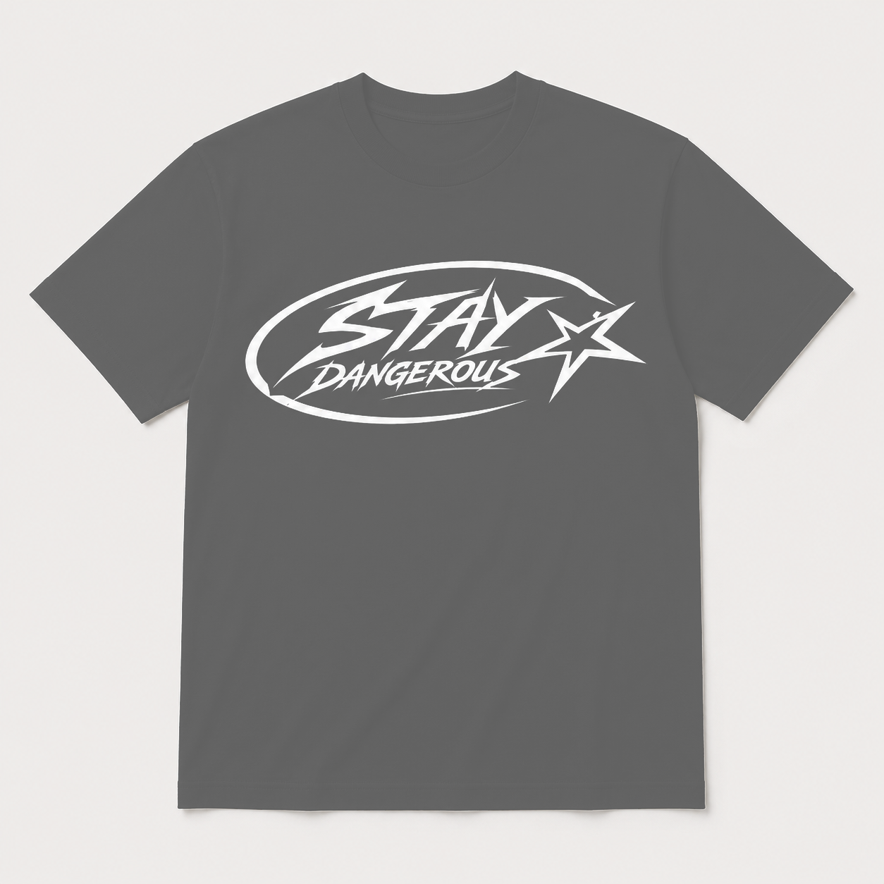 Stay Dangerous Classic Logo T-Shirt - White Logo