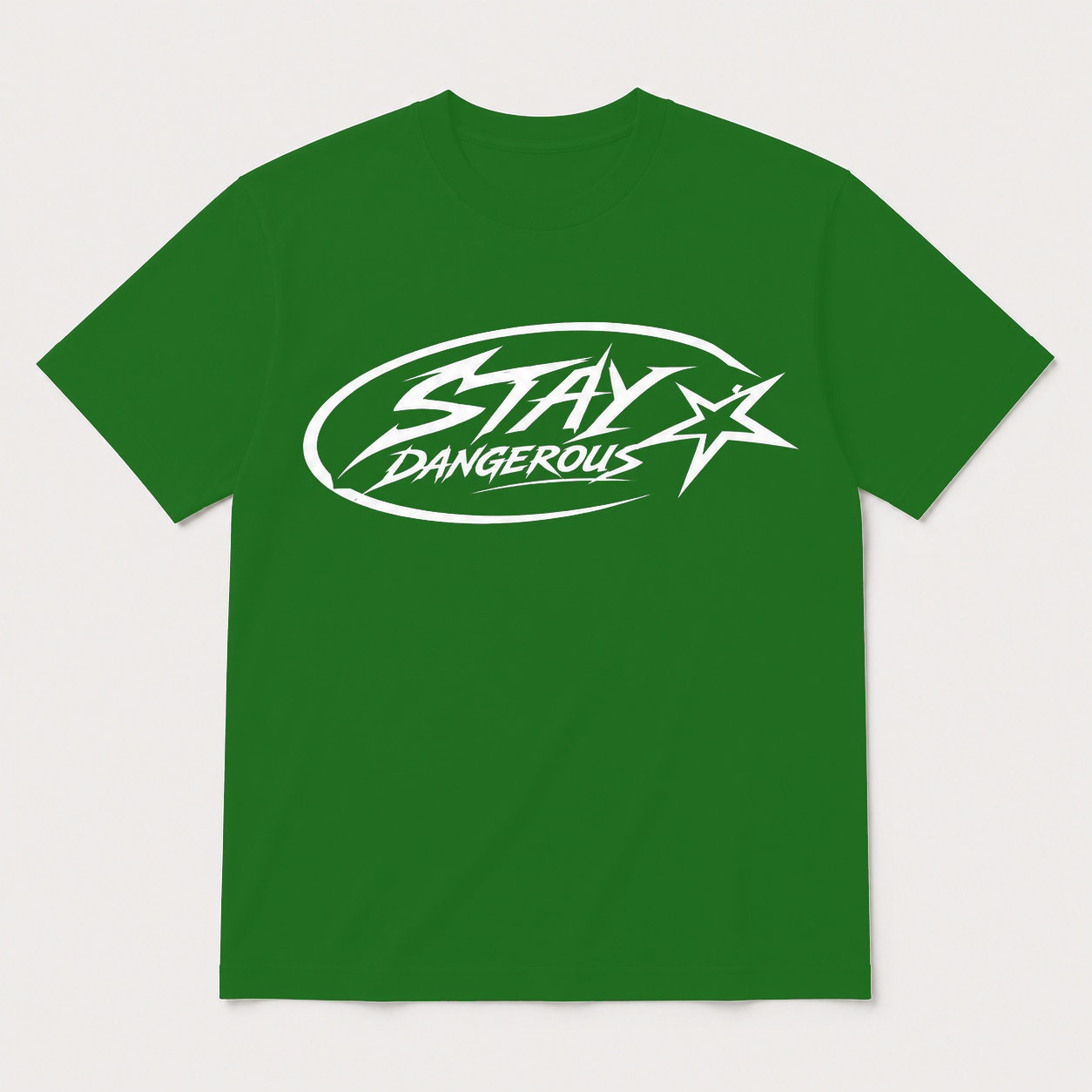 Stay Dangerous Classic Logo T-Shirt - White Logo