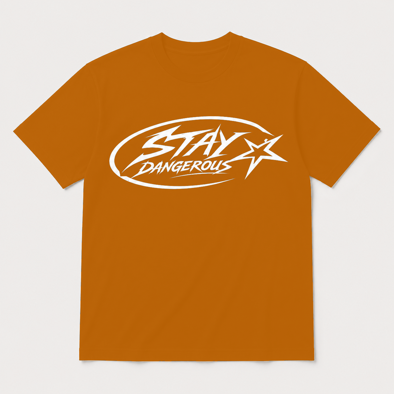 Stay Dangerous Classic Logo T-Shirt - White Logo