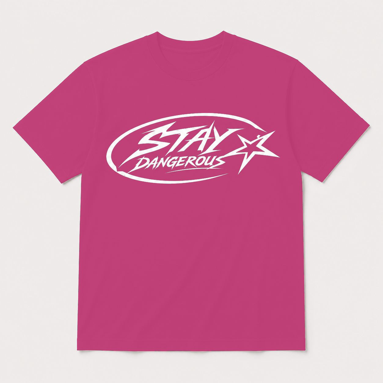 Stay Dangerous Classic Logo T-Shirt - White Logo