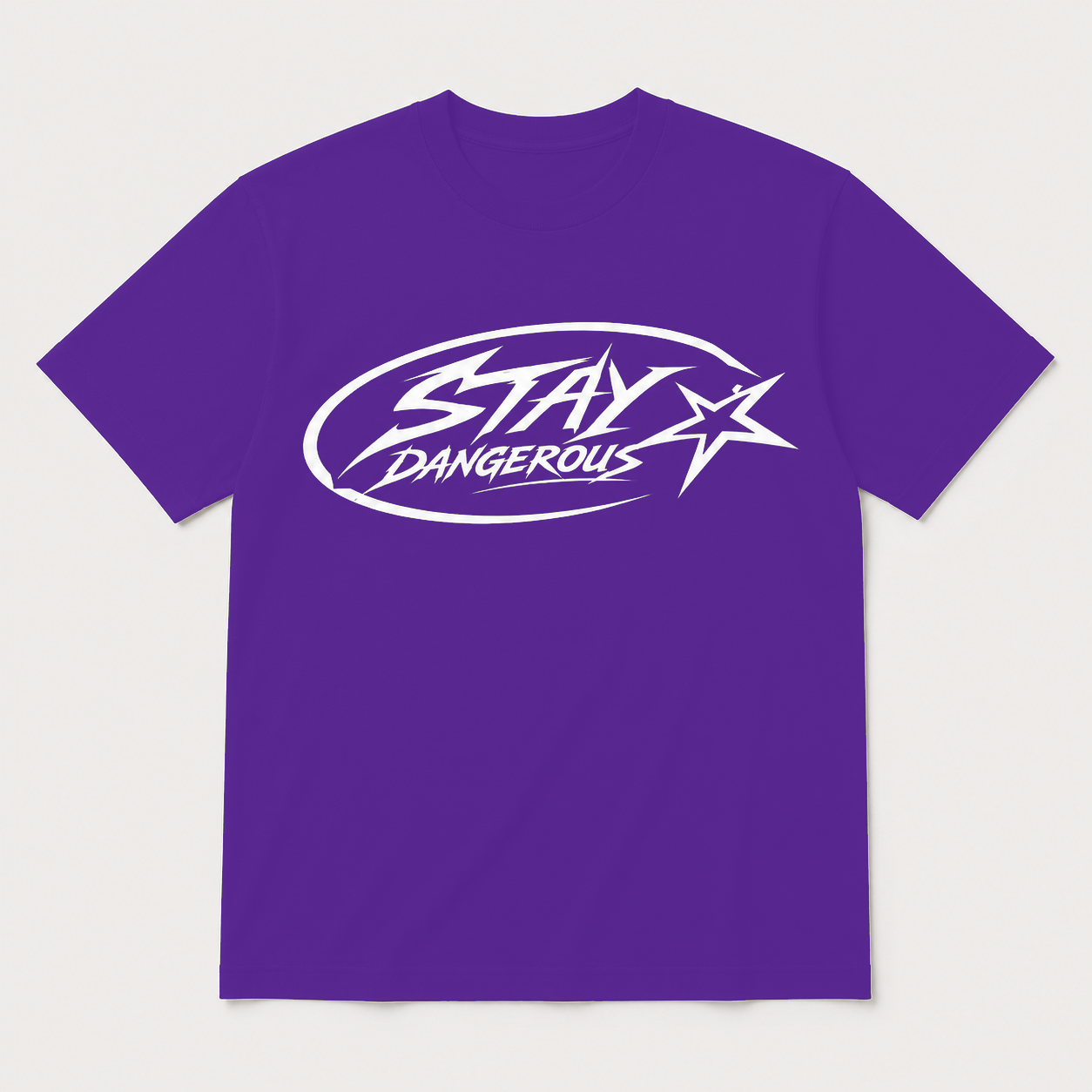Stay Dangerous Classic Logo T-Shirt - White Logo