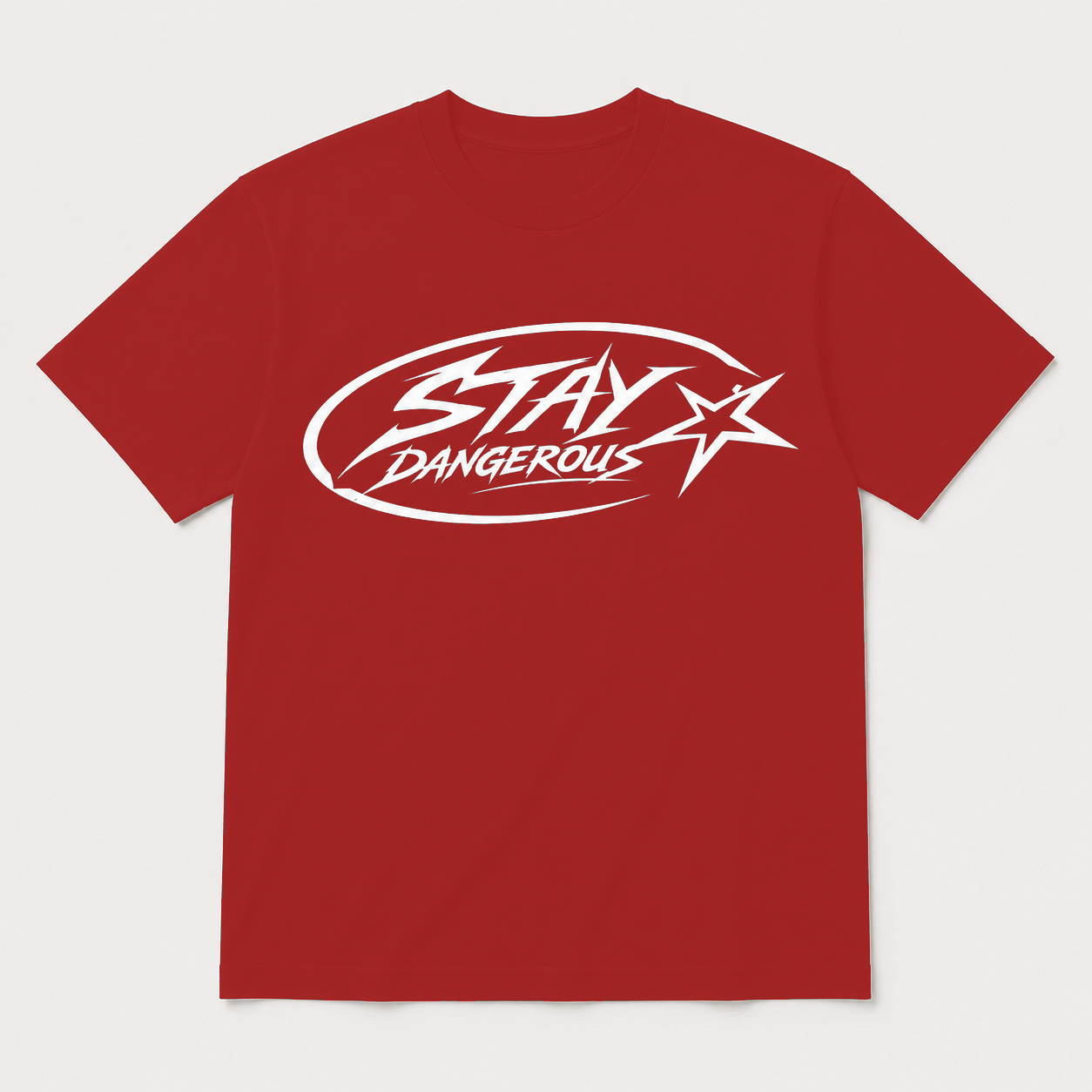 Stay Dangerous Classic Logo T-Shirt - White Logo