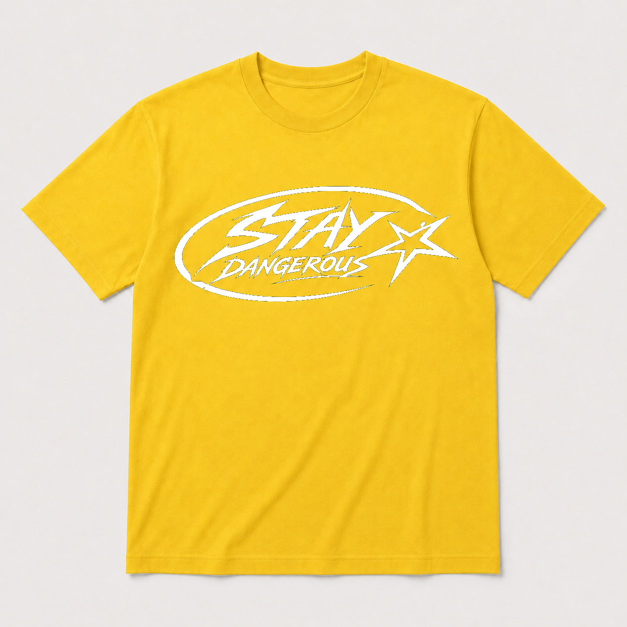 Stay Dangerous Classic Logo T-Shirt - White Logo